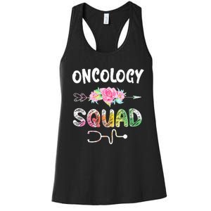 Oncology Nurse Squad Oncology Matching Nurse Women's Racerback Tank