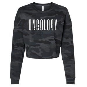 Oncology Nurse Squad Cancer Team Funny Gift Cropped Pullover Crew