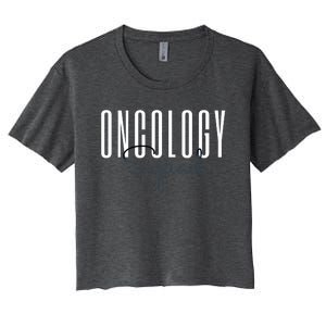 Oncology Nurse Squad Cancer Team Funny Gift Women's Crop Top Tee