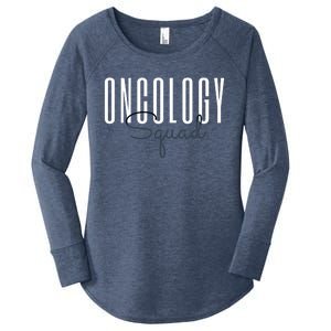 Oncology Nurse Squad Cancer Team Funny Gift Women's Perfect Tri Tunic Long Sleeve Shirt