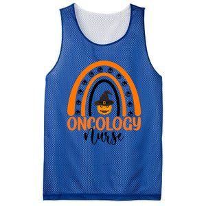 Oncology Nurse Spooky Halloween Pumpkin Rainbow Nursing Gift Mesh Reversible Basketball Jersey Tank