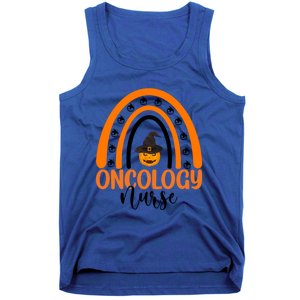 Oncology Nurse Spooky Halloween Pumpkin Rainbow Nursing Gift Tank Top