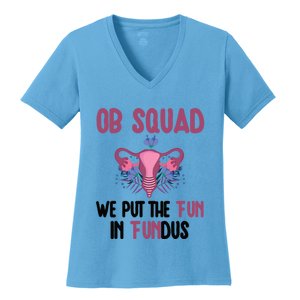 Ob Nurse Squad Obstetrics Nurse Obstetrical Nursing Crew Gift Women's V-Neck T-Shirt