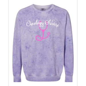 Oncology Nurse Stethoscope Cute Gift Medical Nursing Ons Colorblast Crewneck Sweatshirt