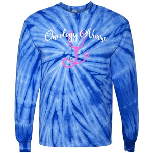 Oncology Nurse Stethoscope Cute Gift Medical Nursing Ons Tie-Dye Long Sleeve Shirt