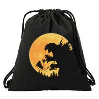 Oh No Santa Christmas Dinosaur Drawstring Bag