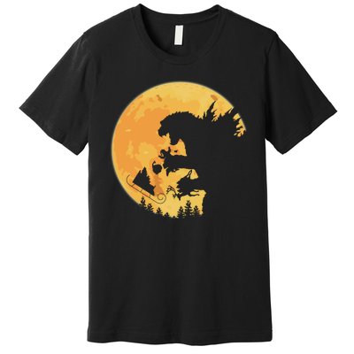 Oh No Santa Christmas Dinosaur Premium T-Shirt