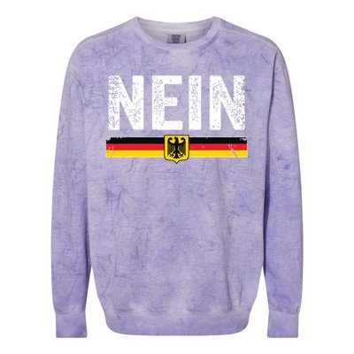 Oktoberfest Nein Shirts Vintage Germany Flag Colorblast Crewneck Sweatshirt