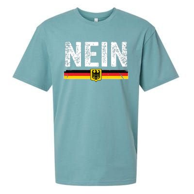 Oktoberfest Nein Shirts Vintage Germany Flag Sueded Cloud Jersey T-Shirt