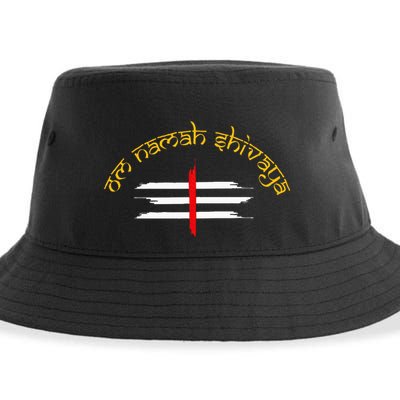 Om Namah Shivaya Tripundra Symbol Of Shiva Sustainable Bucket Hat