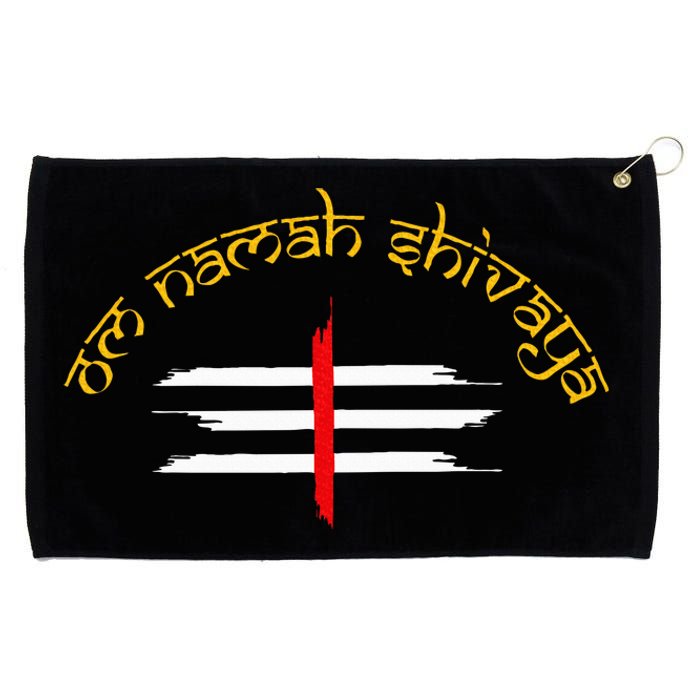 Om Namah Shivaya Tripundra Symbol Of Shiva Grommeted Golf Towel