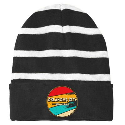 Oncology Nurse Squad Oncology Matching Nurse Striped Beanie with Solid Band