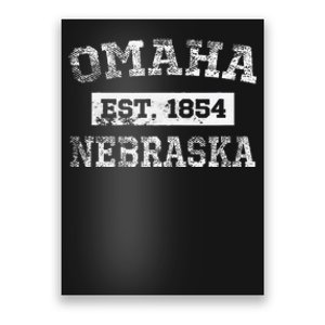 Omaha Nebraska T Est. 1854 Distressed Poster