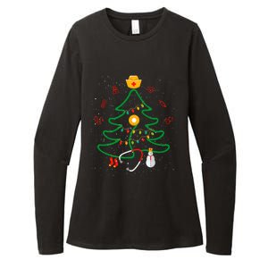 Oh Nursing Tree Stethoscope Christmas Tree Rn Nurse Doctor Gift Womens CVC Long Sleeve Shirt