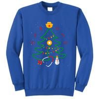 Oh Nursing Tree Stethoscope Christmas Tree Rn Nurse Doctor Gift Sweatshirt