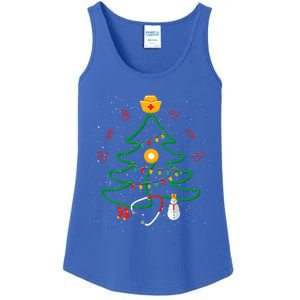 Oh Nursing Tree Stethoscope Christmas Tree Rn Nurse Doctor Gift Ladies Essential Tank