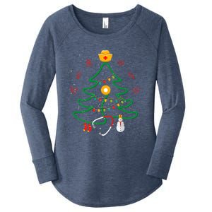 Oh Nursing Tree Stethoscope Christmas Tree Rn Nurse Doctor Gift Women's Perfect Tri Tunic Long Sleeve Shirt