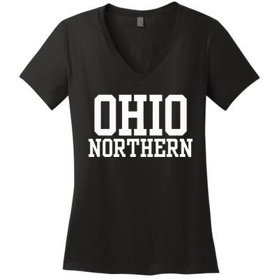 Ohio Northern University Women's V-Neck T-Shirt