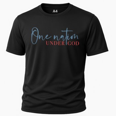 One Nation Under God American Cross Gift Performance Shirt