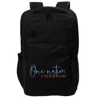 One Nation Under God American Cross Gift Impact Tech Backpack