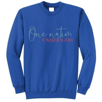 One Nation Under God American Cross Gift Sweatshirt