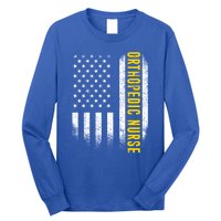 Orthopedic Nurse Usa America Skills Ortho Nursing Rn Cute Gift Long Sleeve Shirt