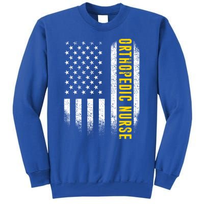 Orthopedic Nurse Usa America Skills Ortho Nursing Rn Cute Gift Tall Sweatshirt