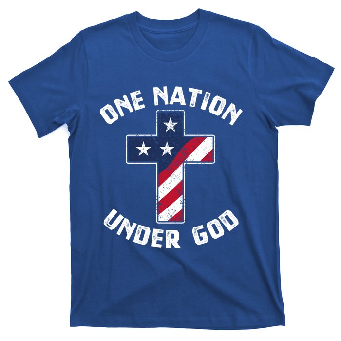 One Nation Under God Patriotic Christian Meaningful Gift T-Shirt