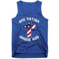 One Nation Under God Patriotic Christian Meaningful Gift Tank Top