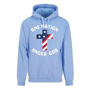 One Nation Under God Patriotic Christian Meaningful Gift Unisex Surf Hoodie