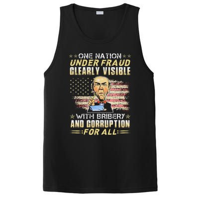 One Nation Under Fraud Clearly Visible With Bribery PosiCharge Competitor Tank