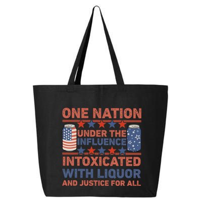 One Nation Under The Influence 4th Of July Intoxicated With Liquor 25L Jumbo Tote