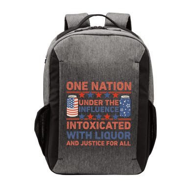 One Nation Under The Influence 4th Of July Intoxicated With Liquor Vector Backpack