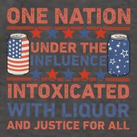 One Nation Under The Influence 4th Of July Intoxicated With Liquor Vector Backpack