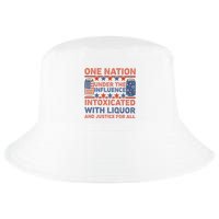 One Nation Under The Influence 4th Of July Intoxicated With Liquor Cool Comfort Performance Bucket Hat