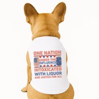 One Nation Under The Influence 4th Of July Intoxicated With Liquor Doggie Tank