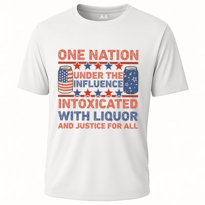 One Nation Under The Influence 4th Of July Intoxicated With Liquor Performance Shirt