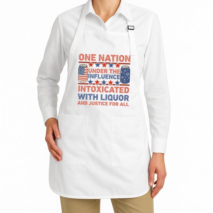 One Nation Under The Influence 4th Of July Intoxicated With Liquor Apron