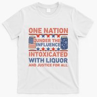 One Nation Under The Influence 4th Of July Intoxicated With Liquor T-Shirt