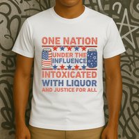 One Nation Under The Influence 4th Of July Intoxicated With Liquor T-Shirt