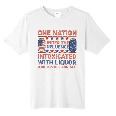 One Nation Under The Influence 4th Of July Intoxicated With Liquor Tall Fusion ChromaSoft Performance T-Shirt