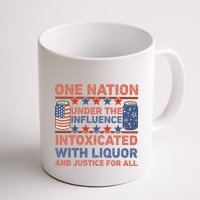 One Nation Under The Influence 4th Of July Intoxicated With Liquor Mug