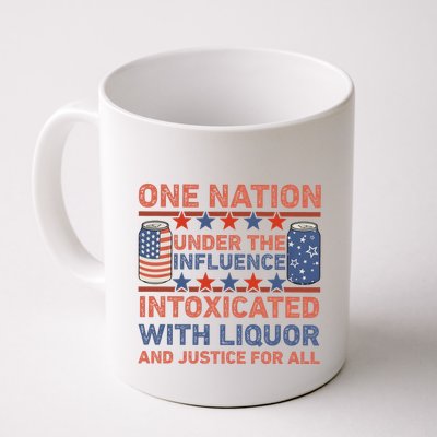 One Nation Under The Influence 4th Of July Intoxicated With Liquor Mug