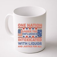 One Nation Under The Influence 4th Of July Intoxicated With Liquor Mug