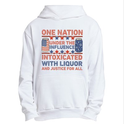 One Nation Under The Influence 4th Of July Intoxicated With Liquor Urban Pullover Hoodie