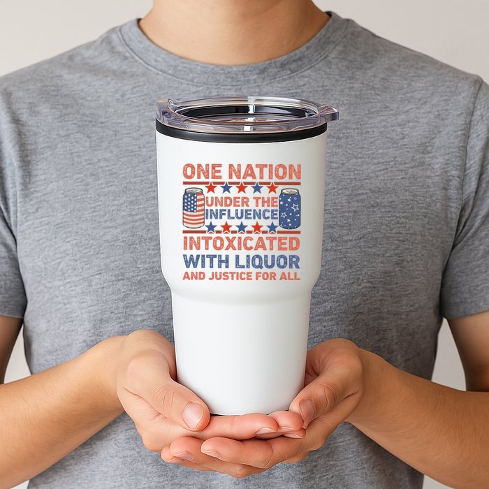 One Nation Under The Influence 4th Of July Intoxicated With Liquor Tumbler