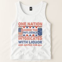 One Nation Under The Influence 4th Of July Intoxicated With Liquor Tank Top