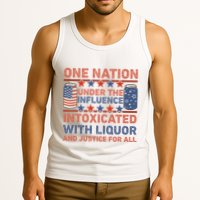 One Nation Under The Influence 4th Of July Intoxicated With Liquor Tank Top
