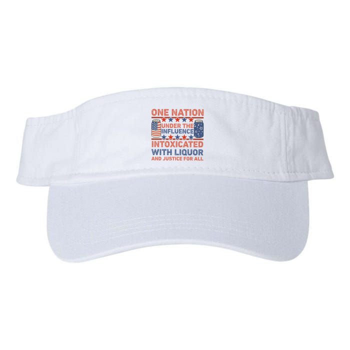 One Nation Under The Influence 4th Of July Intoxicated With Liquor Visor