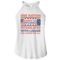 One Nation Under The Influence 4th Of July Intoxicated With Liquor Women's Perfect Tri Rocker Tank